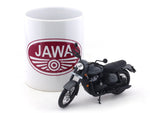 Jawa Classic Gunmetal Grey with coffee mug 1:18 Maisto diecast Scale model bike