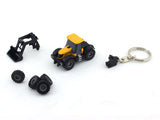JCB Fastrac 3220Tractor with accessories 1:128 Bruder diecast keychain licensed product