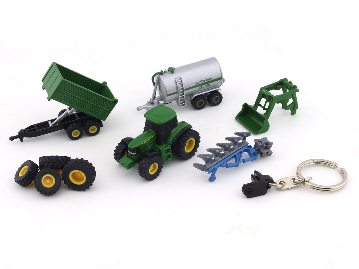 John Deer 7R 350 Tractor with accessories 1:128 Bruder diecast