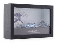 Porsche 993 RWB Kanagawa Diorama frame with lights Moreart 1:64 scale model