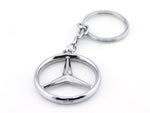 Mercedes-Benz logo chrome metal keyring / keychain