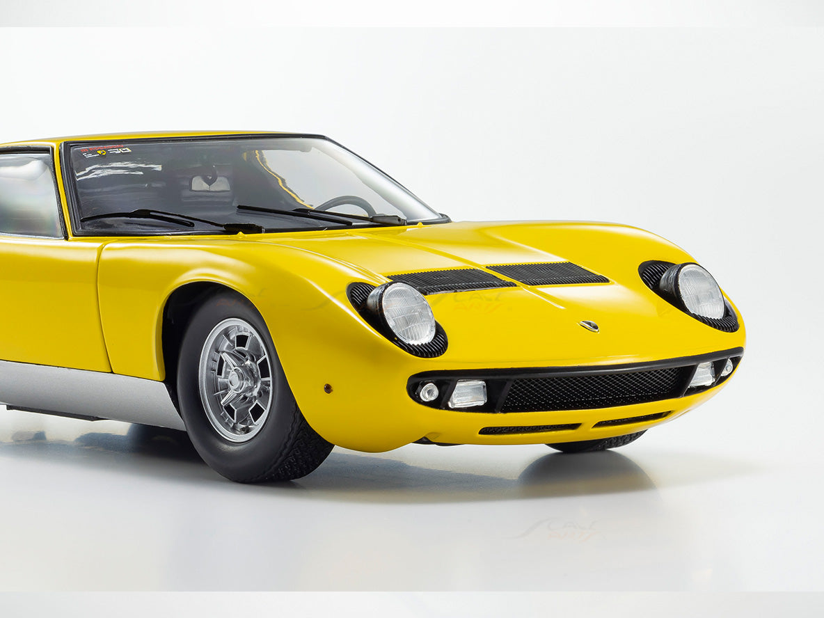 PreOrder : Lamborghini Miura P400 yellow 1:18 Kyosho diecast scale