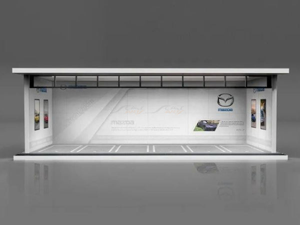 Mazda Parking Diorama 1:64 Moreart scale model diorama