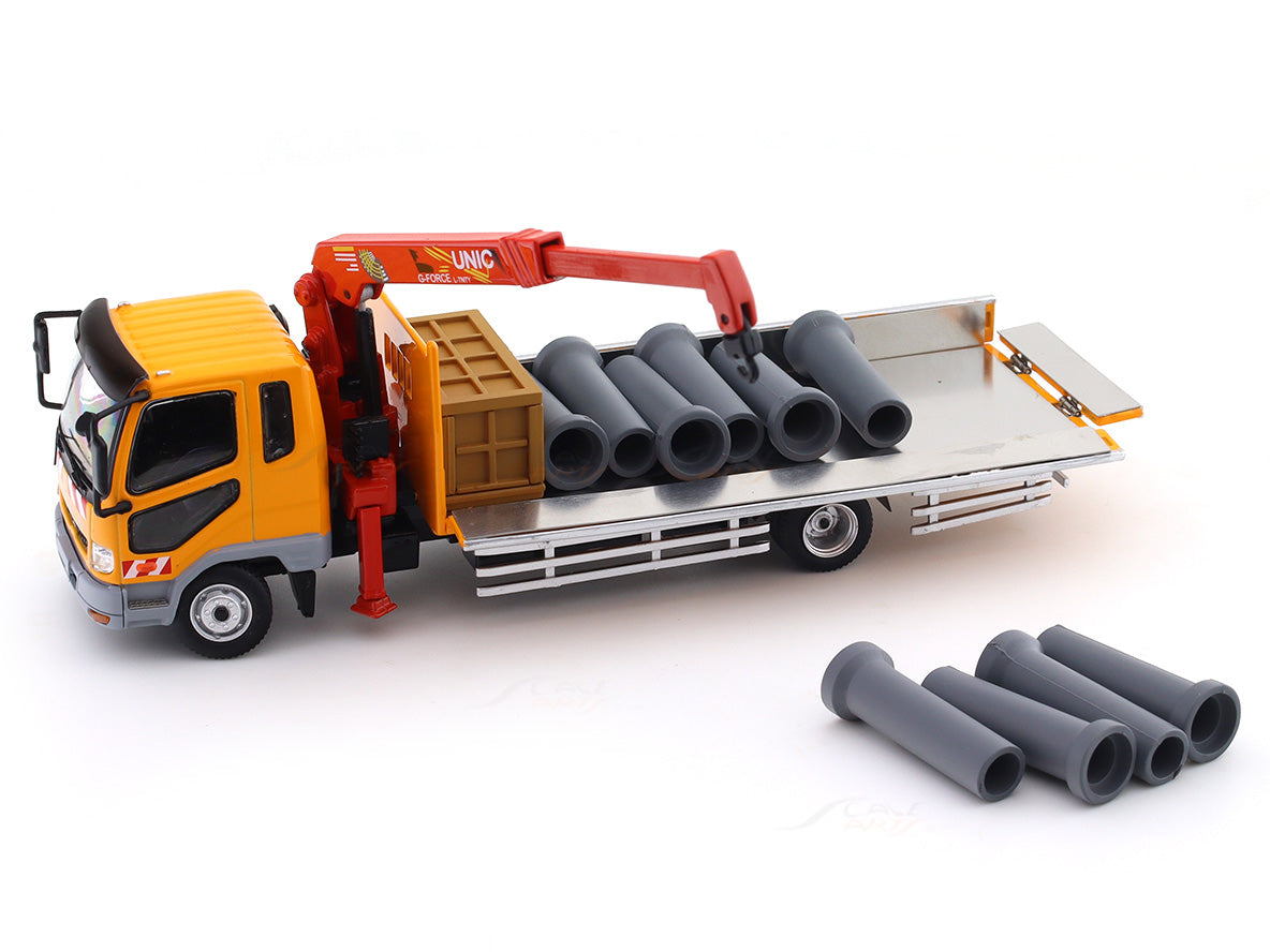 Mitsubishi Fuso Fighter 1024 yellow 1:64 GCD diecast scale model