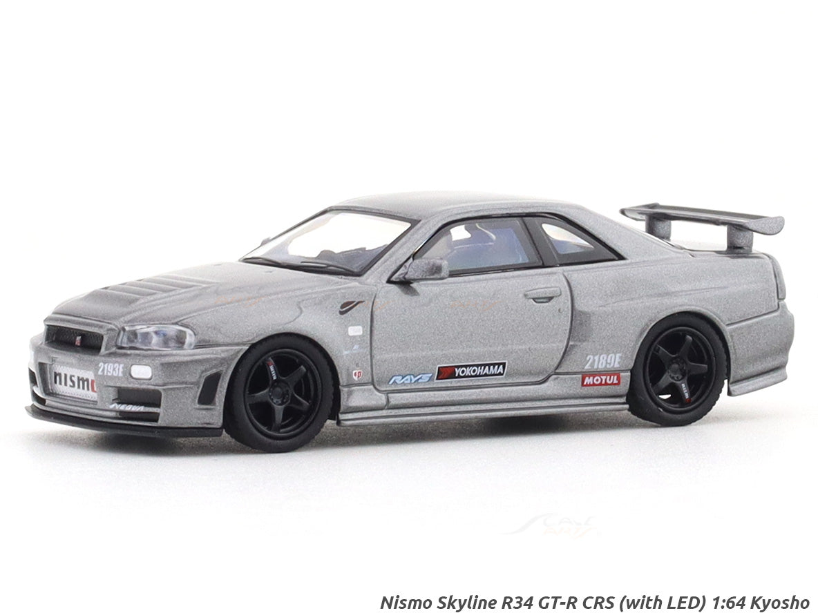 Nissan Nismo Skyline R34 GT-R CRS with LED 1:64 Kyosho licensed