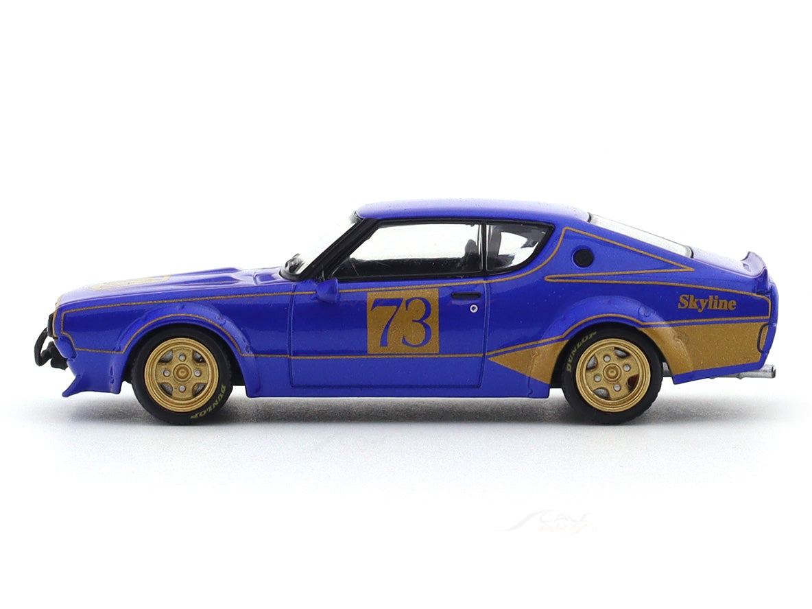 TIME Micro 1/64 ニッサン 日産 KPGC110 LBWK 青色 nissan-skyline-2000-gt-r-