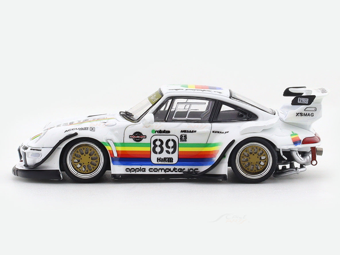 Porsche 911 993 RWB apple 1:64 Street Warrior diecast scale model