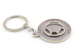 Steering wheel Type 2 metal keyring / keychain