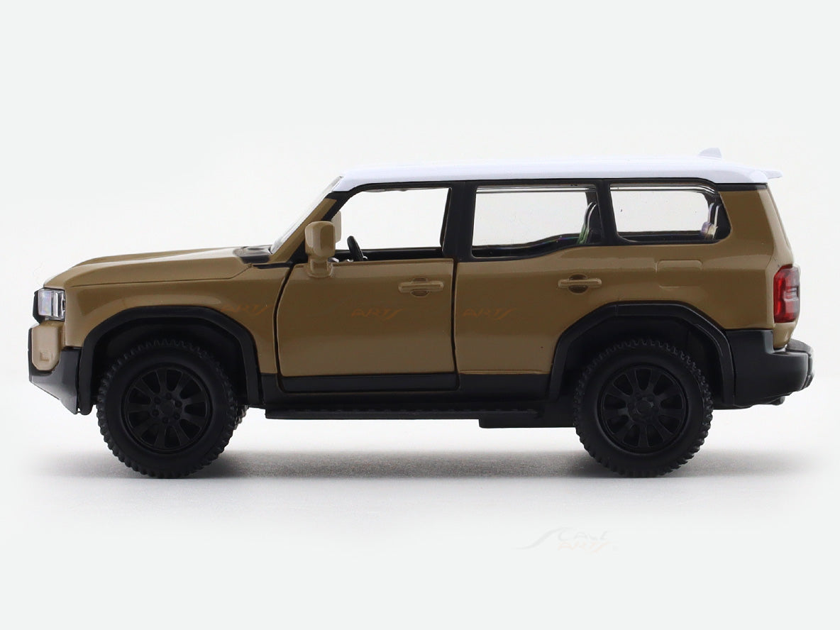 Toyota Land Cruiser 250 Prado brown 1:33-42 RMZ City licensed pull