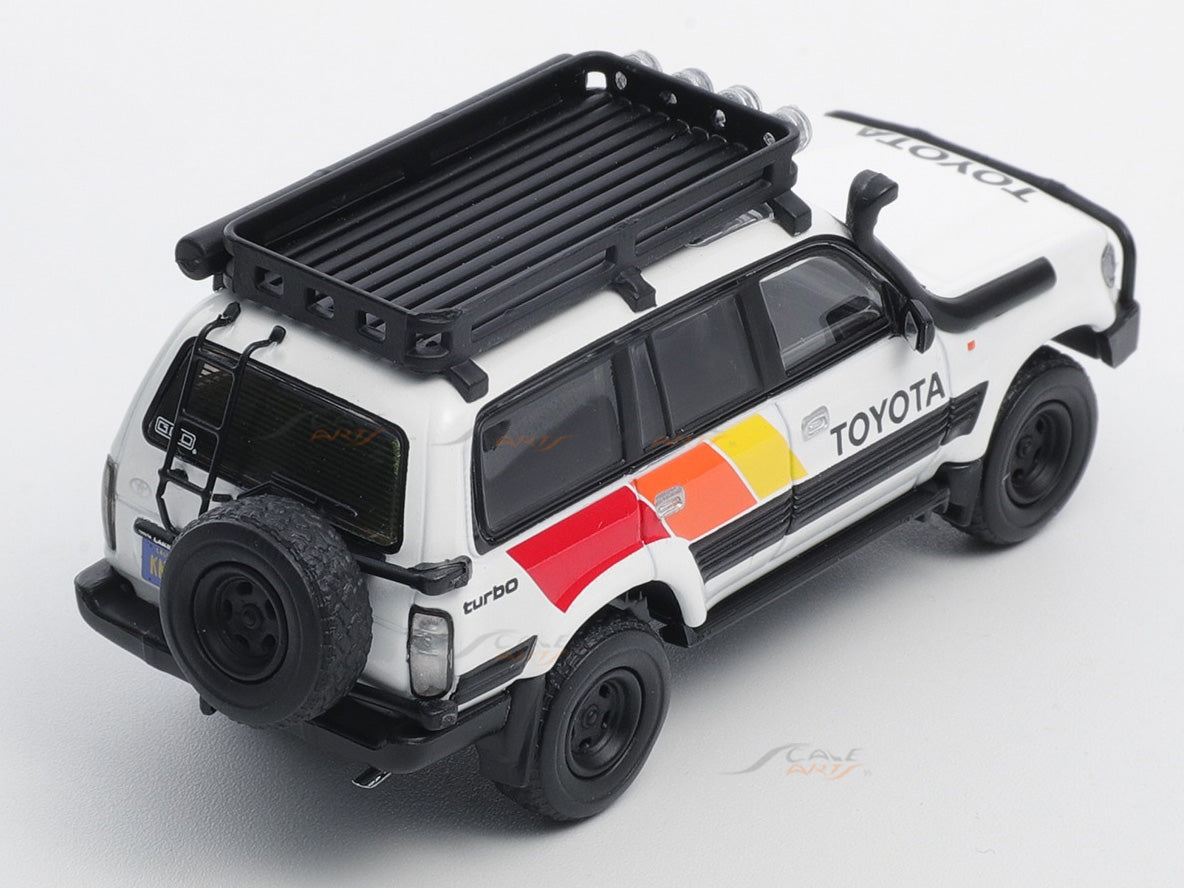 GCD ダイキャストトーク限定 1/64 - トヨタ・ランドクルーザー80 Toyota Land Cruiser 80 1:64 GCD Licensed Diecast Model Car