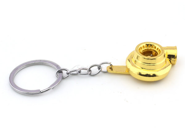 Turbo Golden metal keyring / keychain