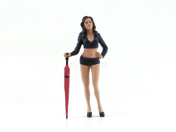 Umbrella Girl I 1:18 American Diorama Figure for scale models