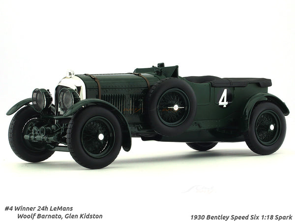1930 Bentley Speed Six Winner 24h LeMans 1:18 Spark Scale Model car