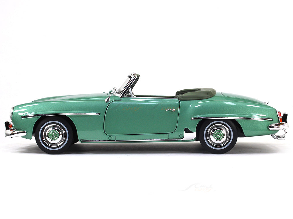 190 SL Roadster, W 121 (1954-1963). (grey blue, Norev, 1:18), Model cars,  1:18, Model cars