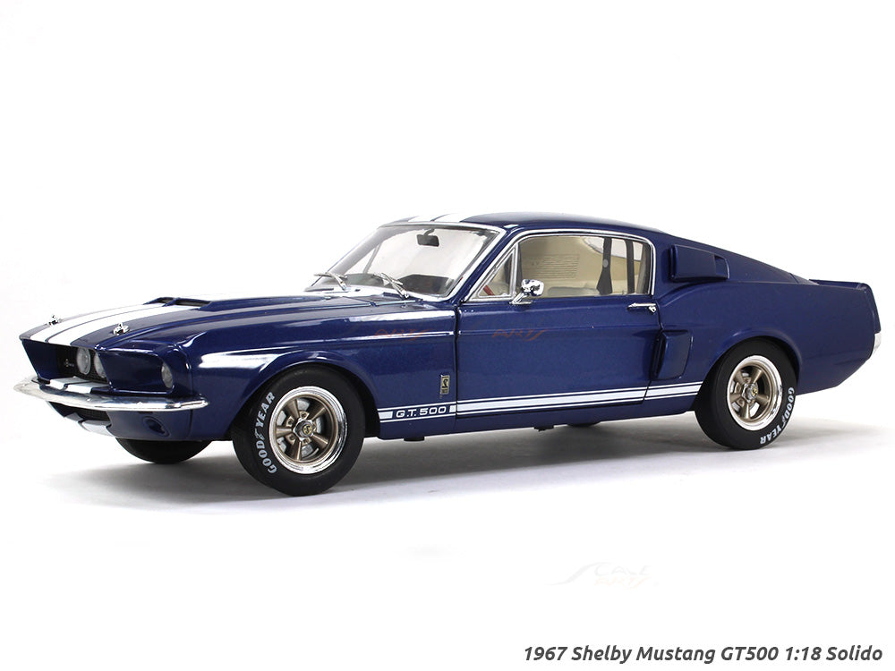 1967 Shelby Mustang GT500 blue 1:18 Solido diecast Scale Model car