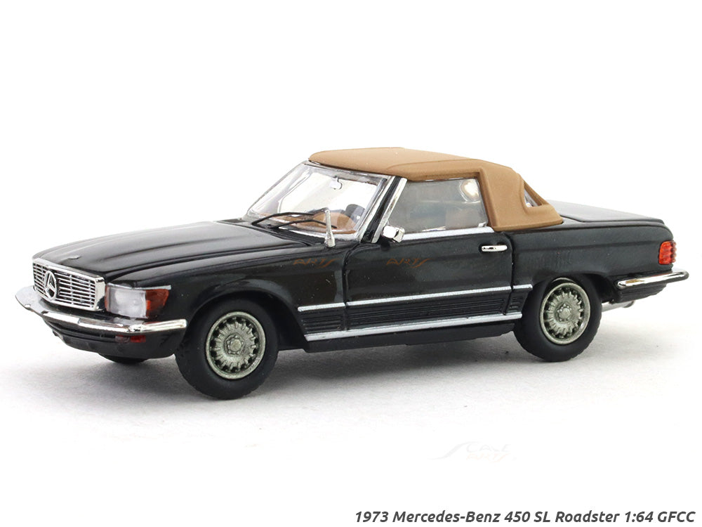 1973 Mercedes-Benz 450 SL Roadster black 1:64 GFCC diecast scale