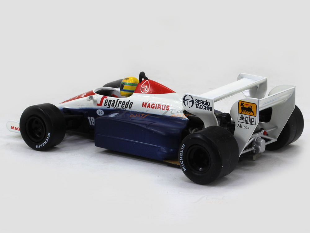 MINICHAMPS®1/43 Toleman HartTG184•1984 1984 Toleman TG184 Formula 1 Ayrton Senna 1:43 diecast Scale
