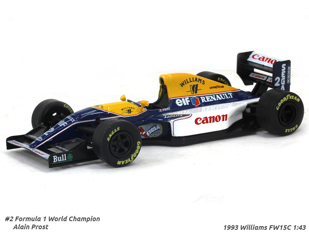 1993 Williams FW15C Alain Prost 1:43 diecast Scale Model car