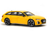 Audi RS6 Avant C8 yellow 1:64 Stance Hunters scale model car.