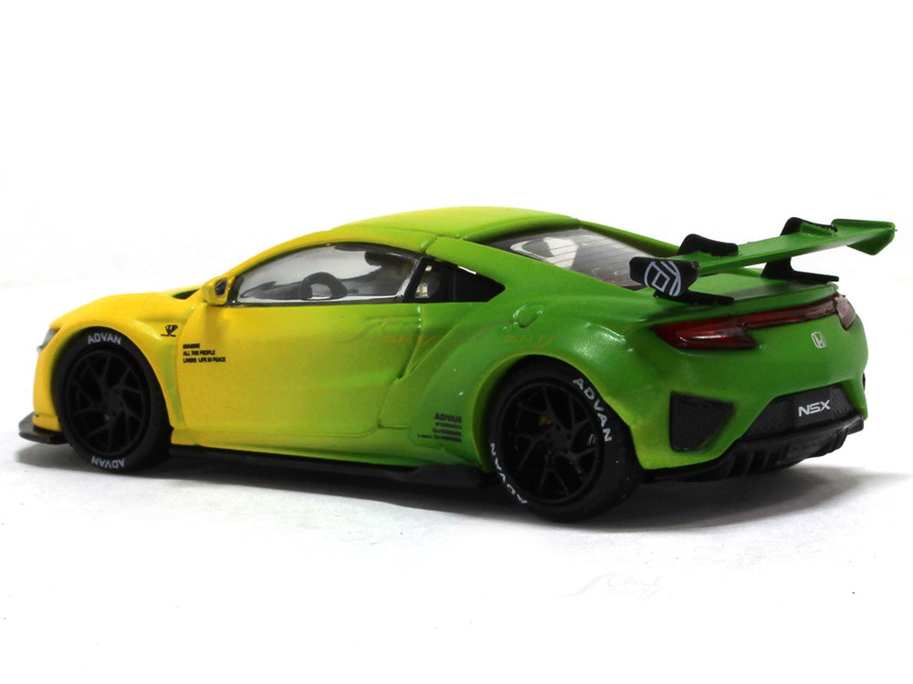 Honda NSX yellow 1:64 TimeMicro diecast scale miniature car