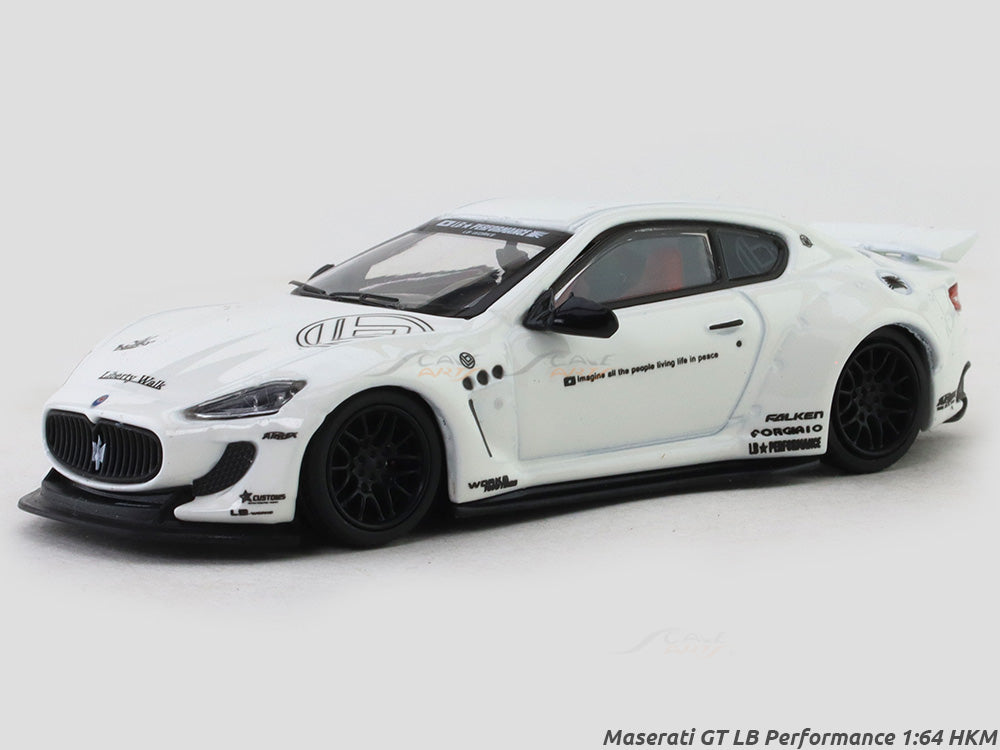 Maserati GT LB Performance white 1:64 HKM diecast scale miniature