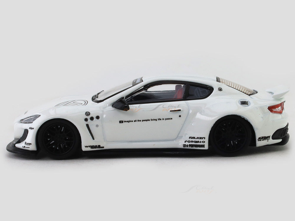 Maserati GT LB Performance white 1:64 HKM diecast scale miniature