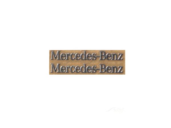 Mercedes-Benz letters chrome 1:18 Scale Arts In.