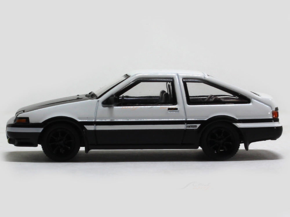 Toyota AE86 black bonnet 1:64 TimeMicro diecast scale miniature