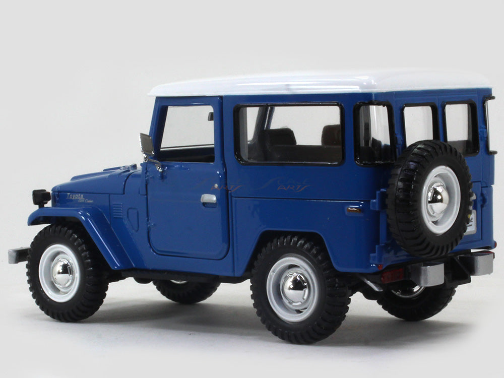 Toyota FJ 40 Land Cruiser blue 1:24 Motormax diecast scale model