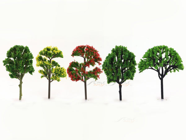 12 cm Miniature Trees set of 5 assorted
