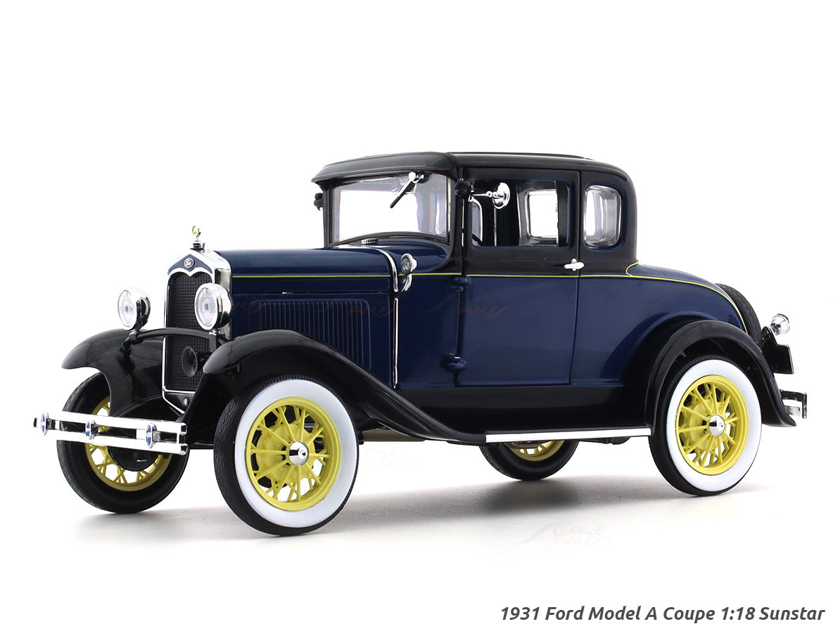 1931 Ford Model A Coupe blue 1:18 Sunstar diecast Scale Model
