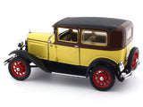 1931 Ford Model A Tudor yellow brown 1:18 Sunstar diecast Scale Model collectible