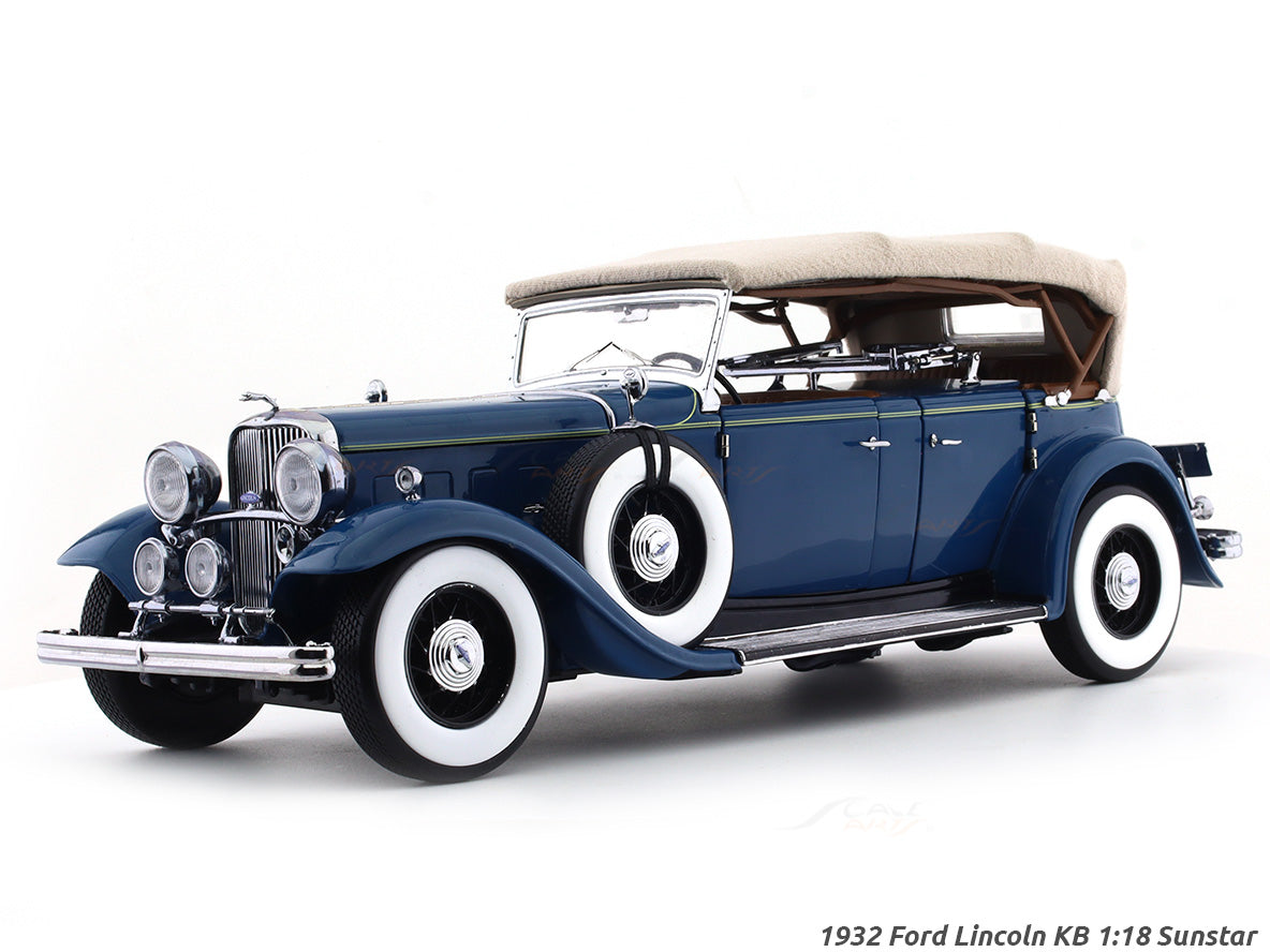 1932 Ford Lincoln KB Blue 1:18 SunStar diecast scale model car