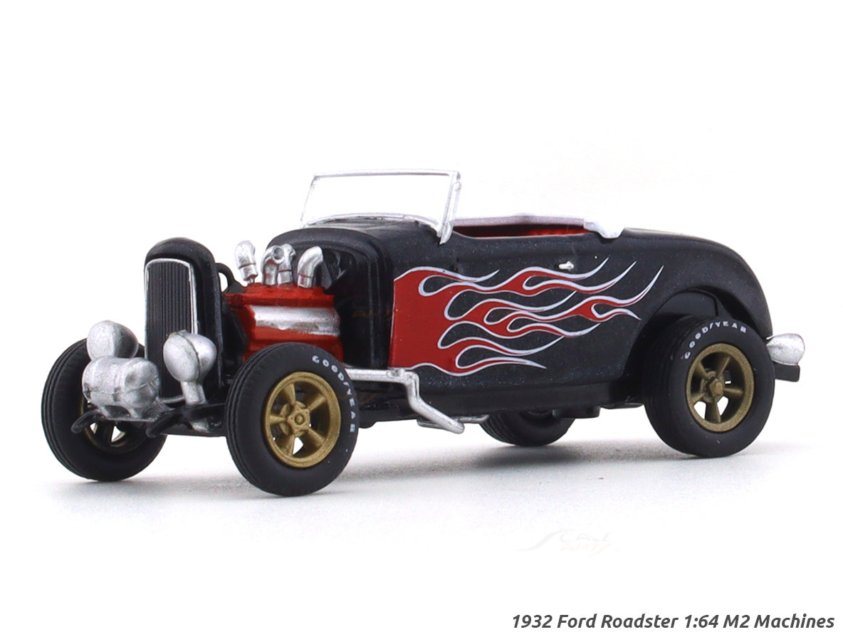 1932 Ford Roadster black 1:64 M2 Machines diecast scale car