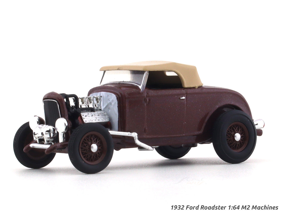 1932 Ford Roadster brown 1:64 M2 Machines diecast scale model