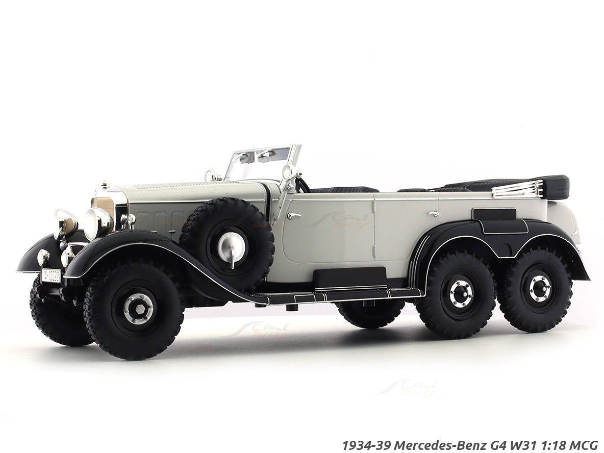 1934-39 Mercedes-Benz G4 W31 Grey 1:18 MCG diecast Scale Model car