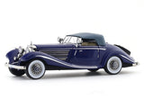 1936 Mercedes-Benz 500K blue 1:64 Liberty 64 diecast scale model miniature car collectible