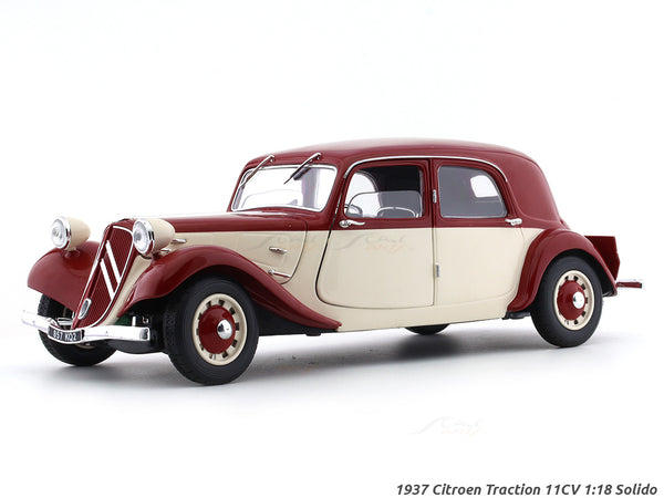 1937 Citroen Traction 11CV 1:18 Solido diecast scale model car collectible