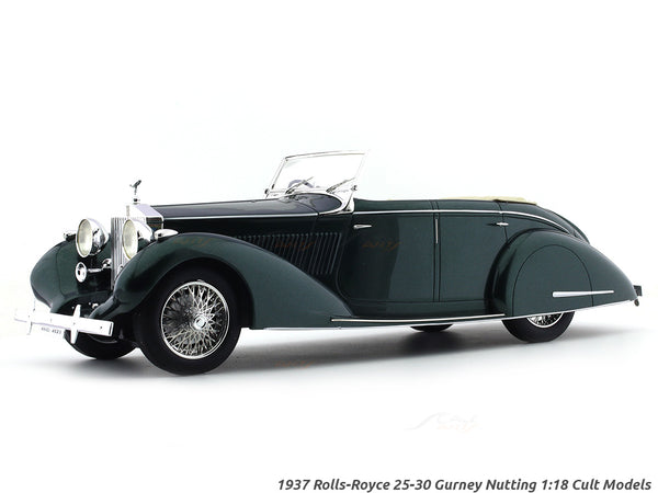 1937 Rolls-Royce 25-30 Gurney Nutting Green 1:18 Cult Models resin Scale Model car