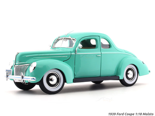 1939 Ford Coupe Green 1:18 Maisto licensed diecast scale model car collectible