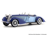 1939 Horch 855 Roadster blue 1:18 Sunstar diecast Scale Model