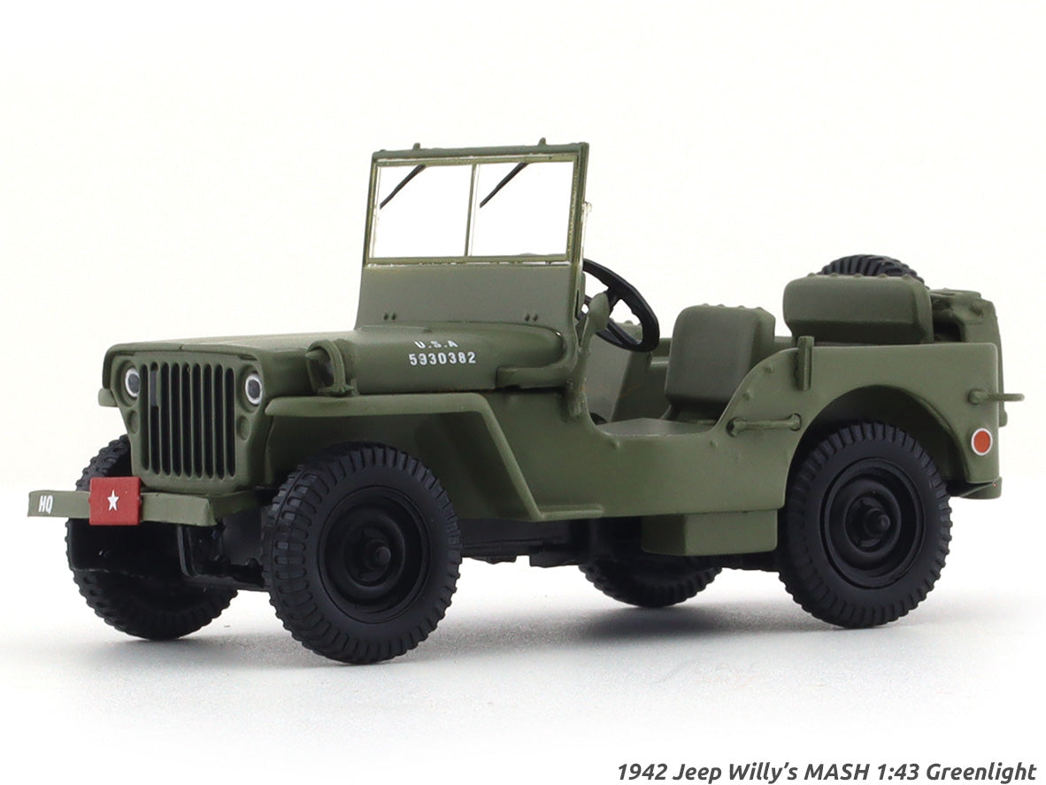 1942 Jeep Willy’s MASH 1:43 Greenlight diecast scale model car ...