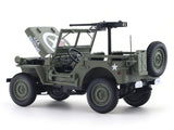1944 Willys Jeep Military Green 1:18 Norev licensed diecast scale model car collectible
