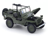 1944 Willys Jeep Military Green 1:18 Norev licensed diecast scale model car collectible