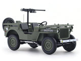 1944 Willys Jeep Military Green 1:18 Norev licensed diecast scale model car collectible