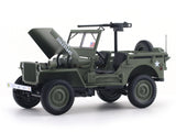 1944 Willys Jeep Military Green 1:18 Norev licensed diecast scale model car collectible