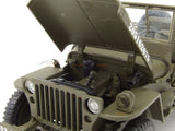 1944 Willys MB Jeep 1:18 Welly Licensed Diecast Scale Model Car Collectible | Classic WWII Military 4x4 | Buy in India
