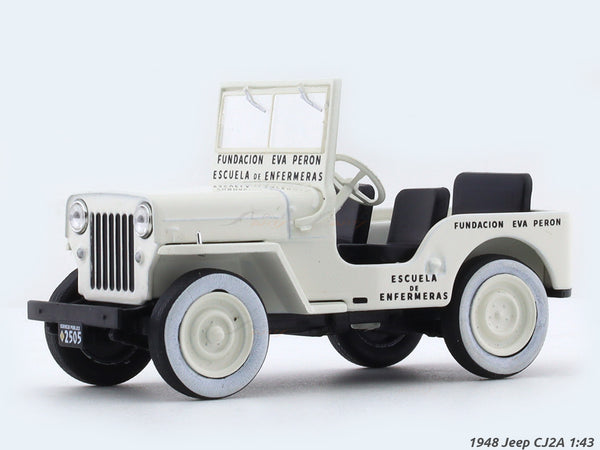 1948 Jeep CJ2A 1:43 diecast scale model truck collectible