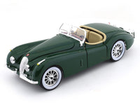 1951 Jaguar XK120 Roadster green 1:24 Bburago licensed diecast Scale Model car