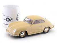 Coffee Mug & 1953 Porsche 356 Pre-A beige 1:18 Solido licensed
